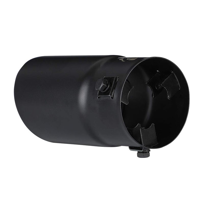 Tritrust Black Exhaust tip - Fit 1.75 to 2.5 Inch Exhaust Tail Pipe Diameter- Black Coated Stainless Steel - Car Muffler Tips - Image 3